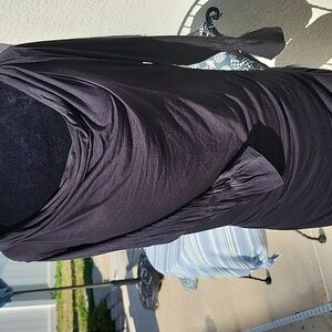 Black Dress Stretch Cotton LARGE SUPER COMFY SEXY To Floor - Off Sholder Option